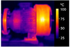 Pump bearing, thermal — thermal inspection frame
